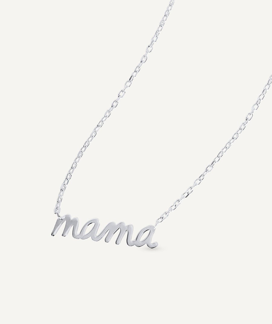 Collar Mamá colección Clasicos Plata Plata de primera Ley chapado Oro 18 Kt mamá