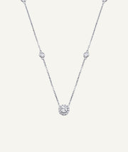 Collar circonitas intercaladas