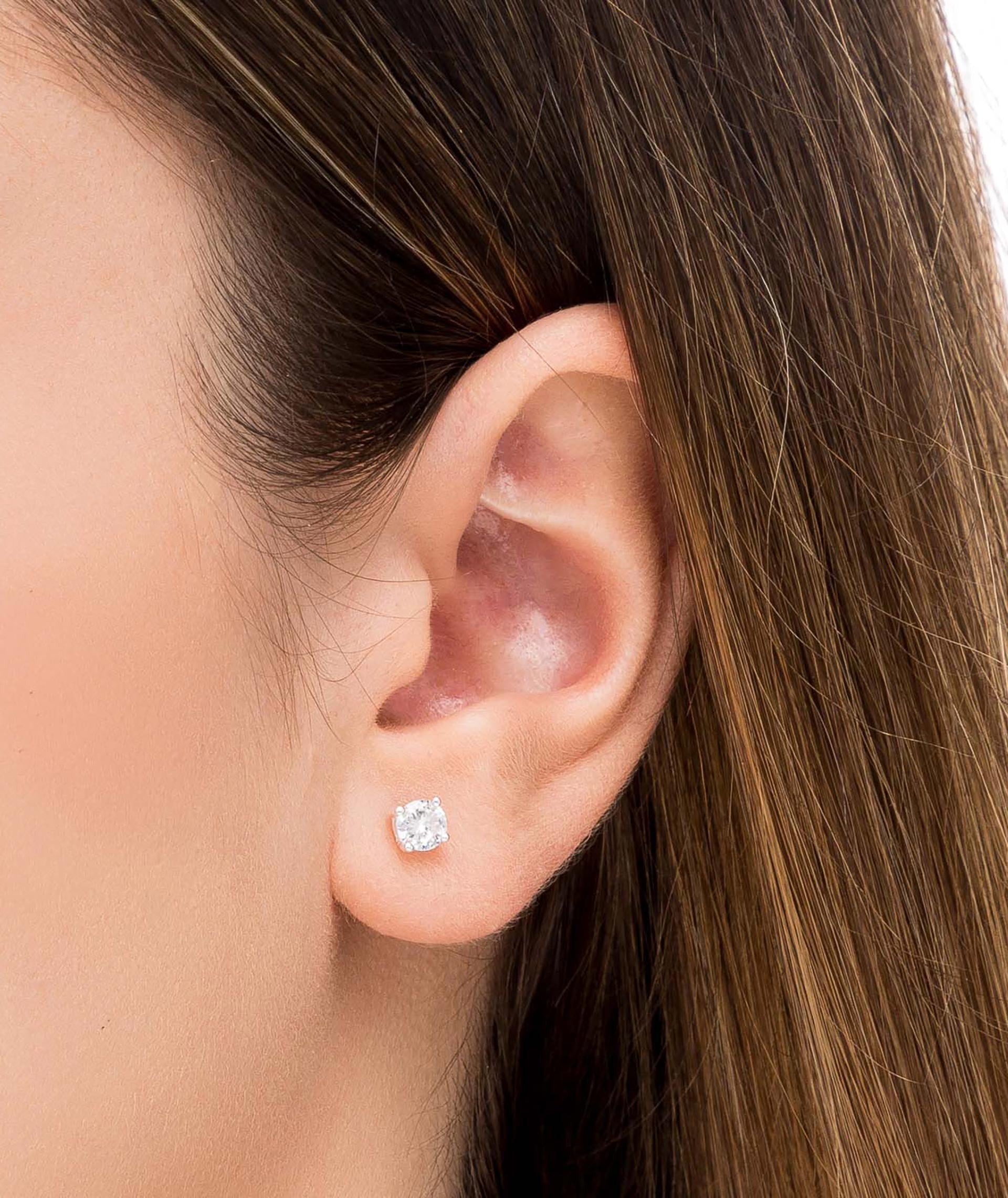 Pendientes Circonita garra 4,5mm