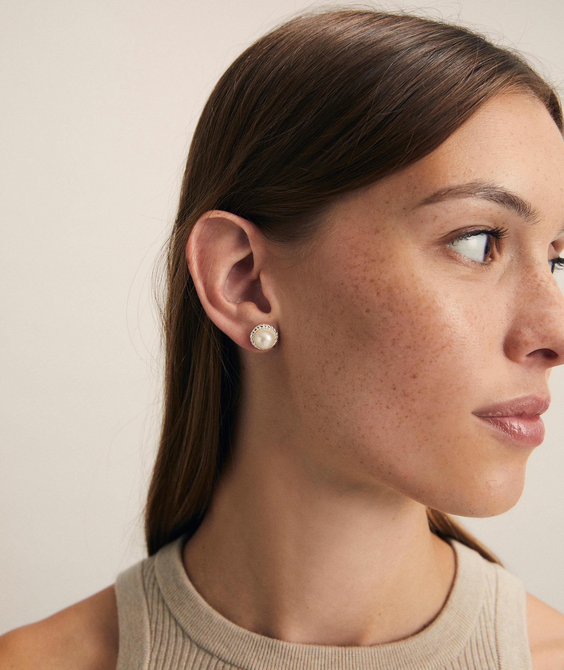 Pendientes circonitas y perla cultivada