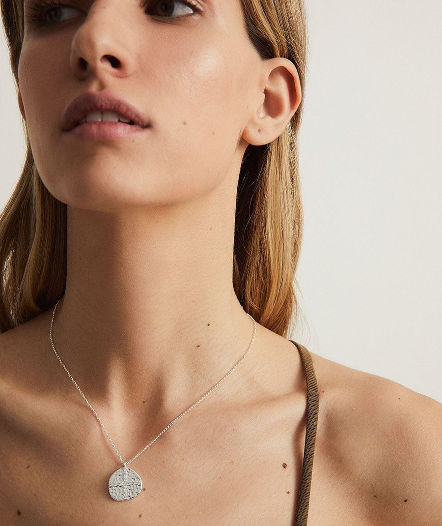 Colgante Cruz con Circonitas color blanco