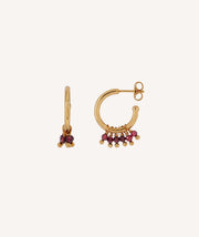 Pendientes Rose colgante piedras