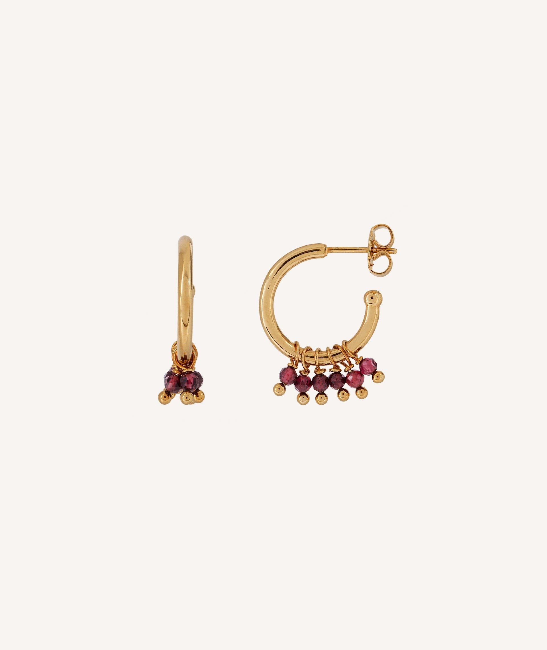 Pendientes Rose colgante piedras