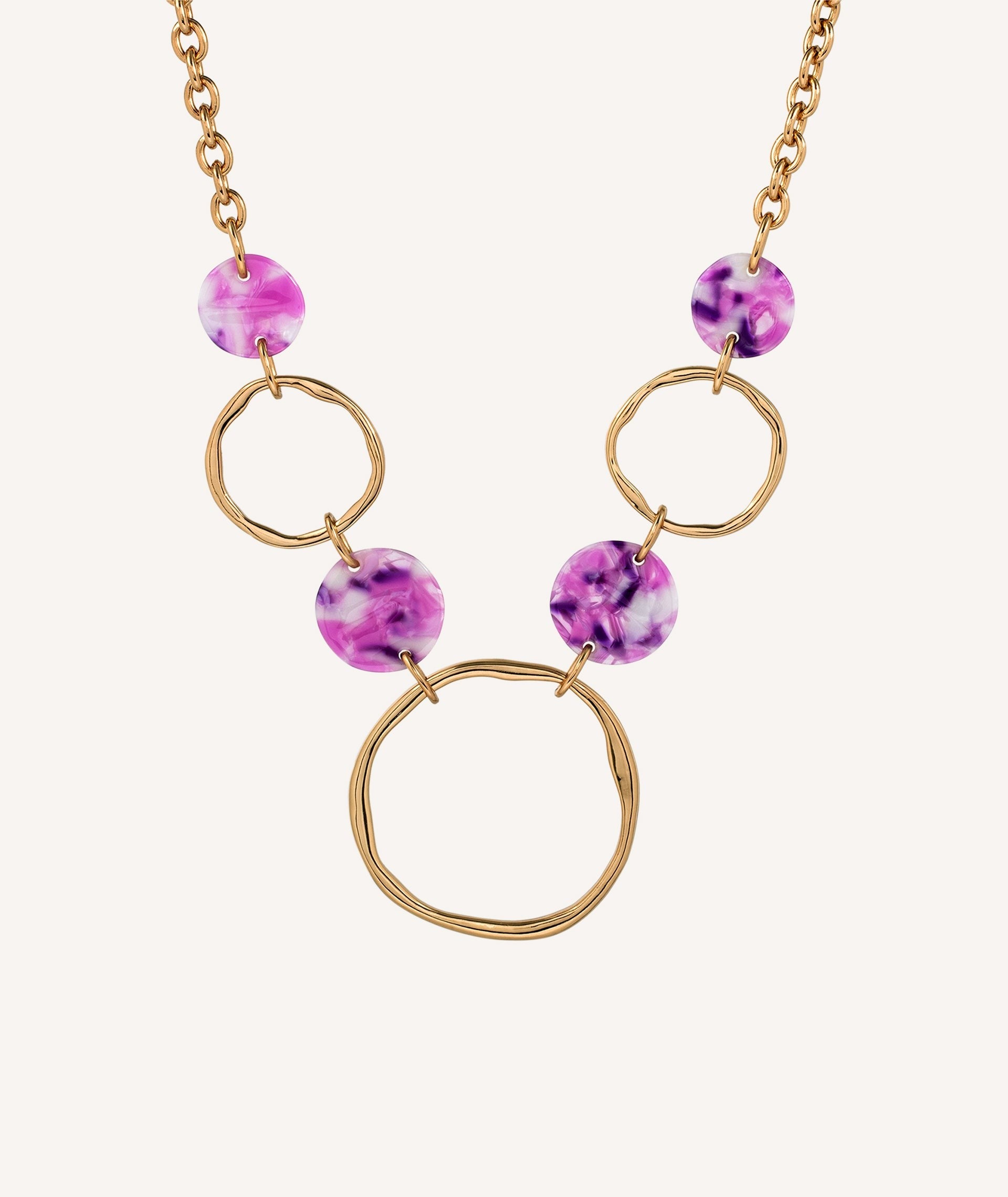 Collar acetato Rosa