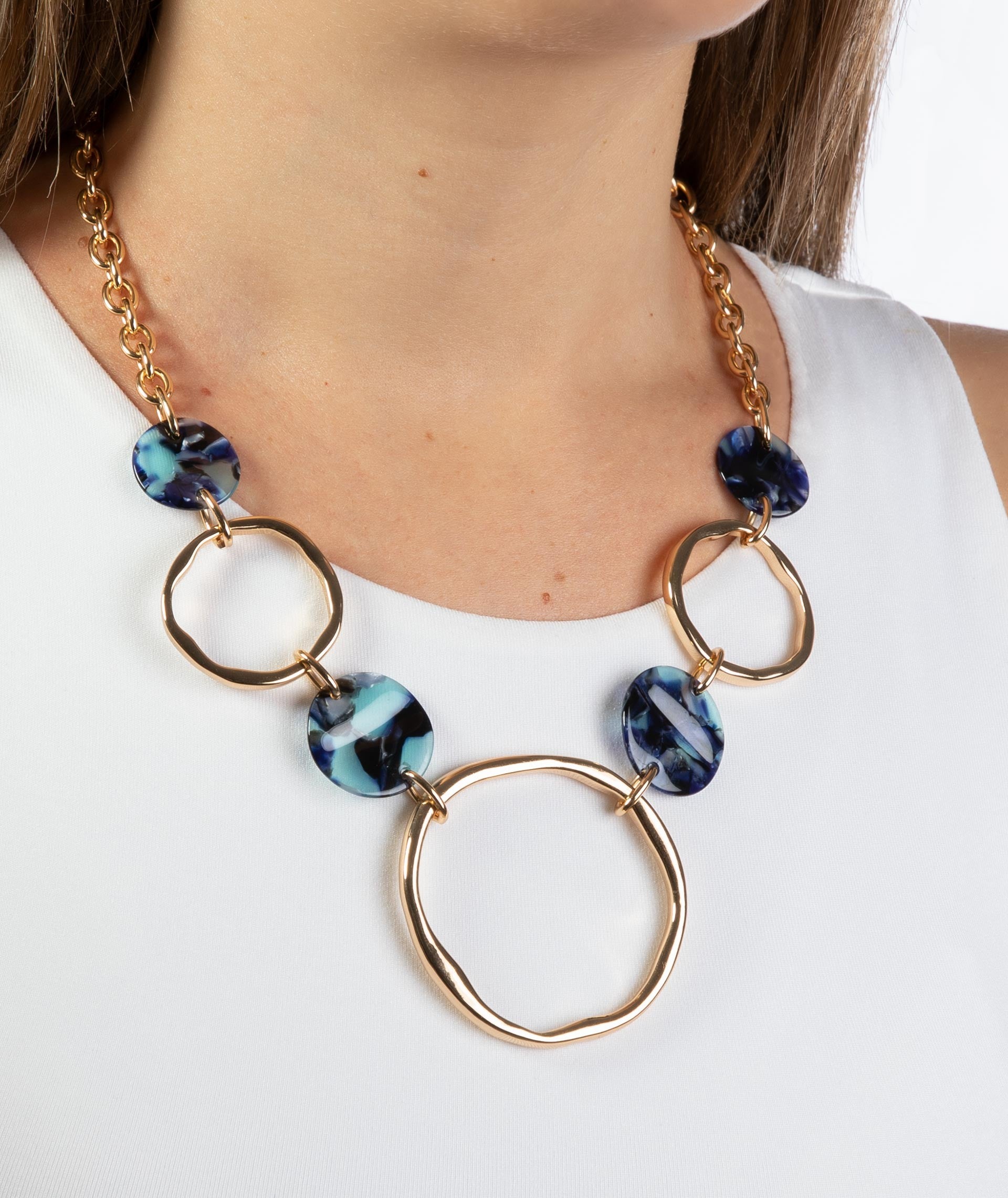 Collar Acetato Azul