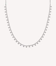 Collar acabado en Plata estrellas colgantes