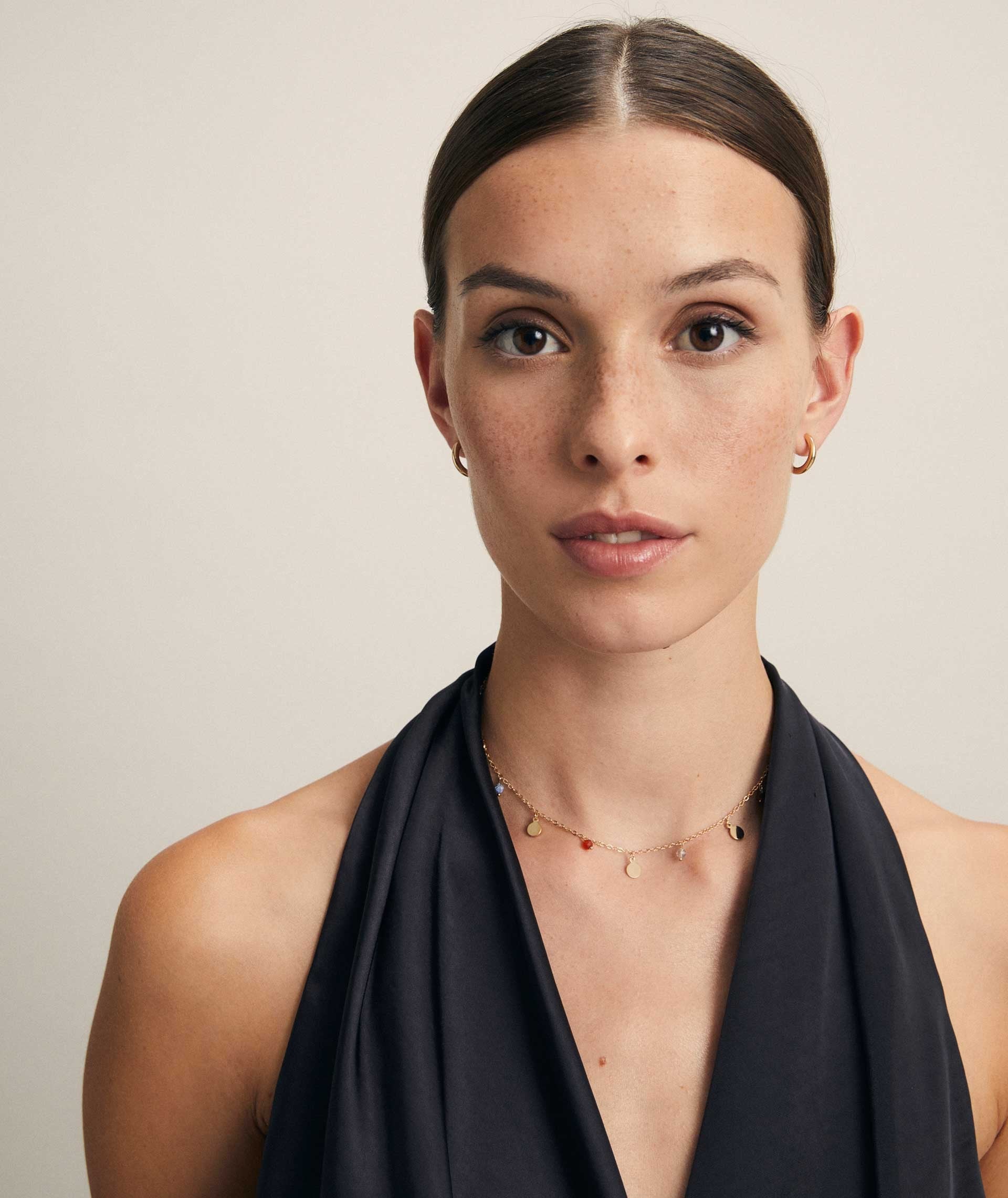 Conjunto Everyday pendientes y collar piedras