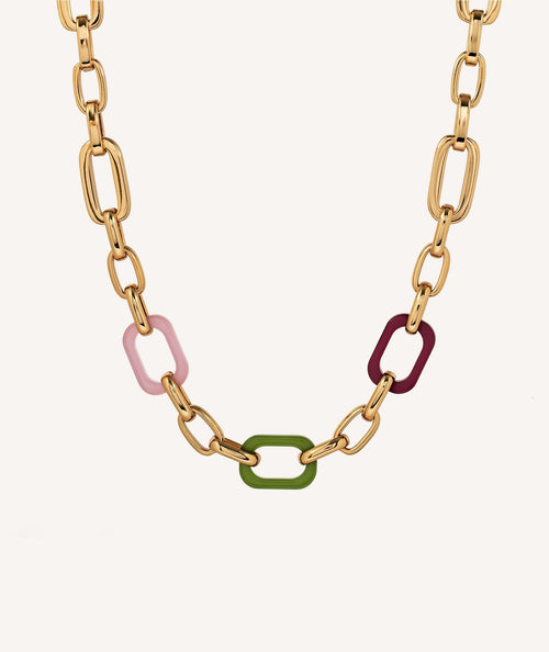 Necklace Gelato Multicolored acetate