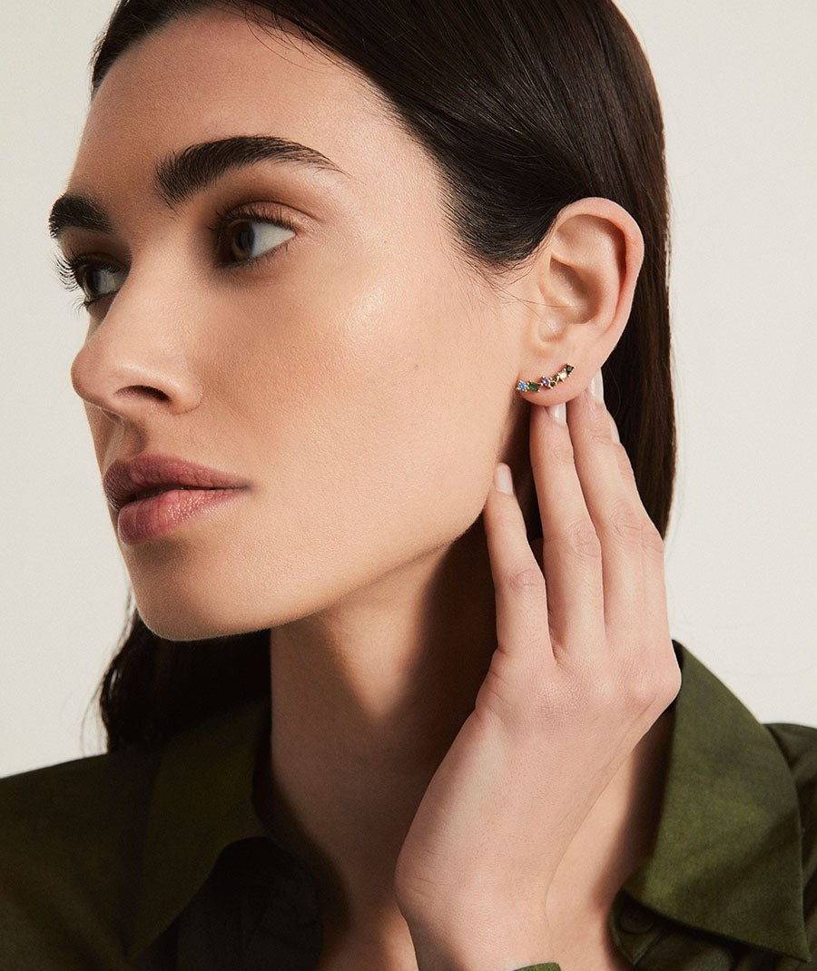 Pendientes Vivace circonitas verde