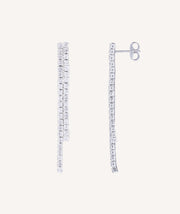Pendientes largos Lucent  con circonitas
