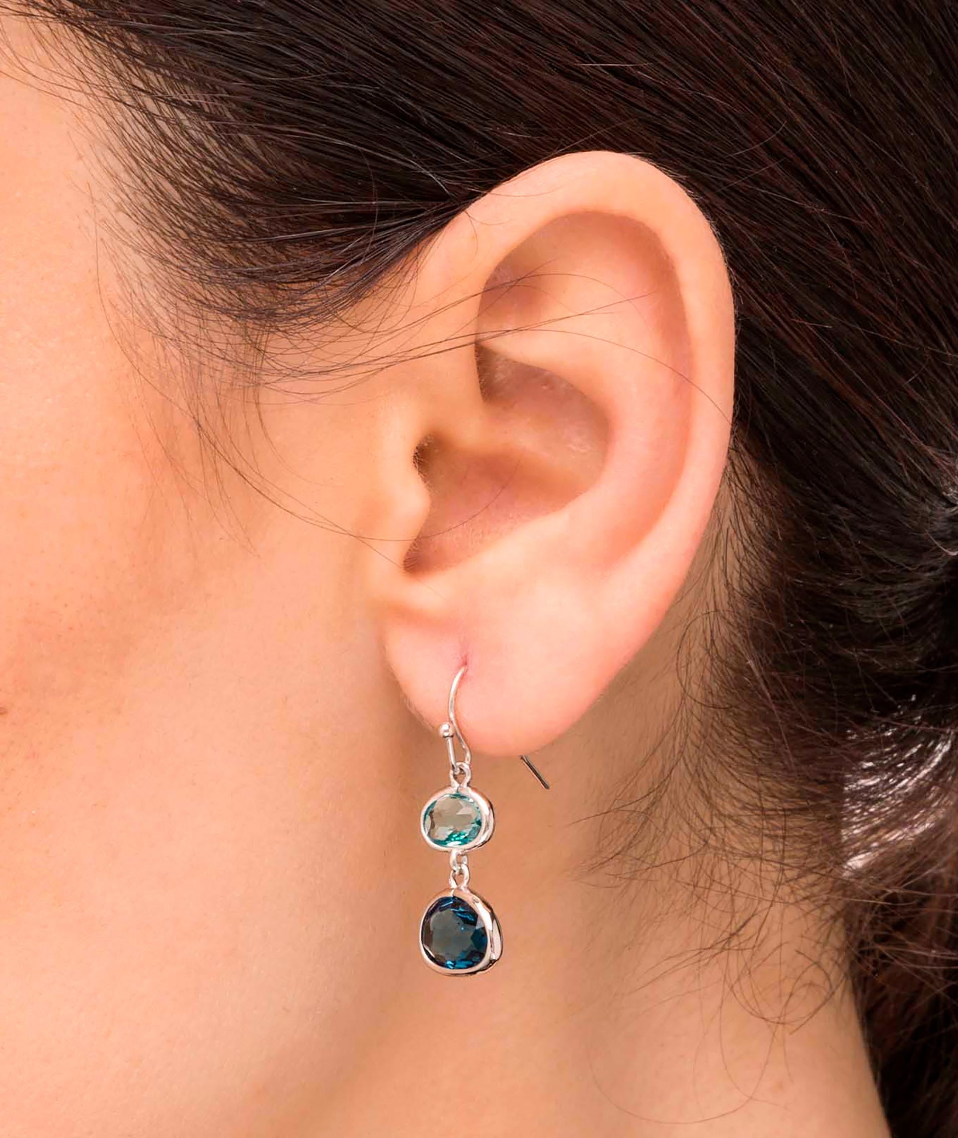 Pendientes Cristal Agua & Montana