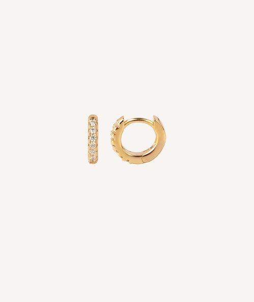 Pendientes Aro Circonitas 10mm
