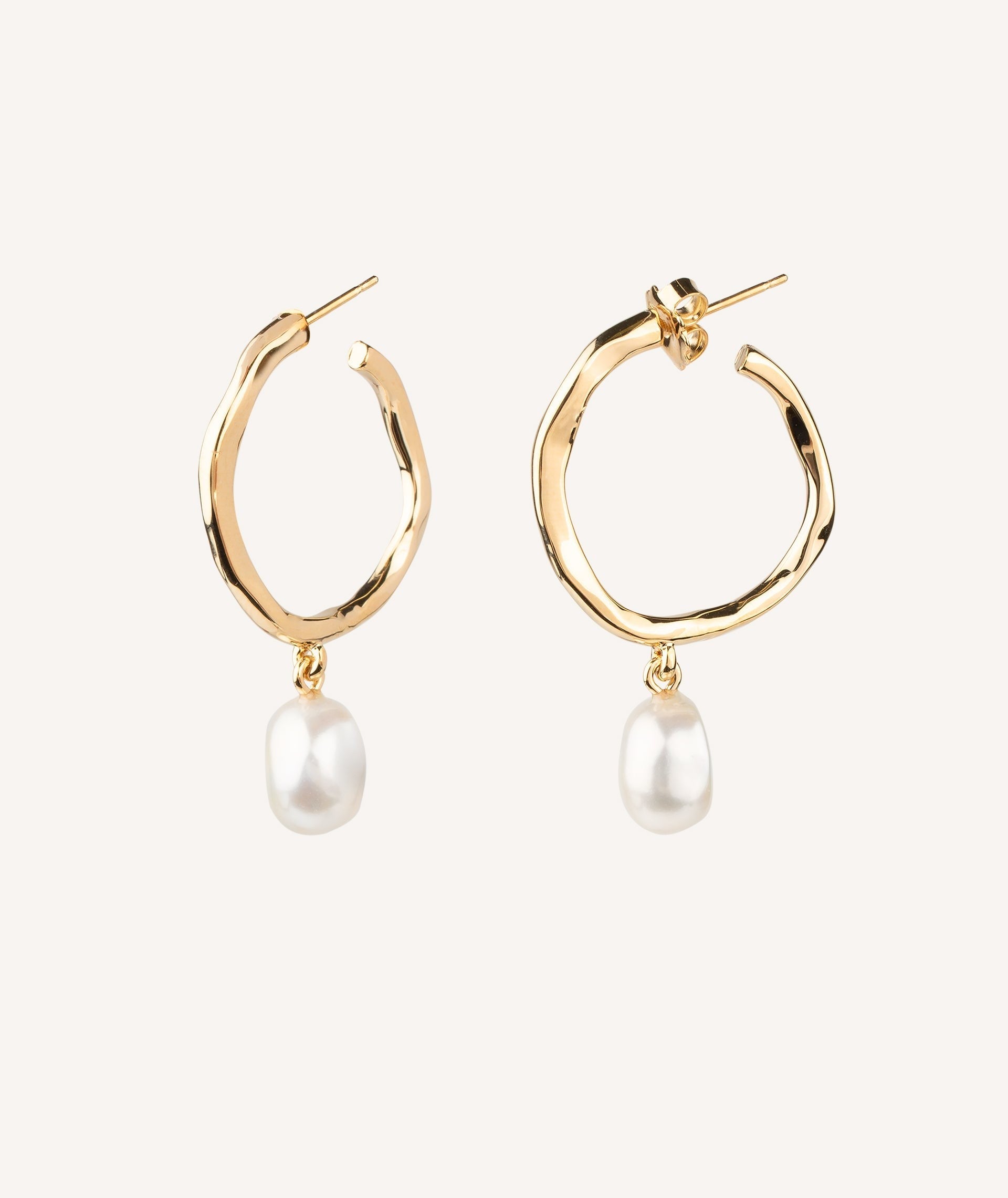 Pendientes Aro Perla 8-9mm