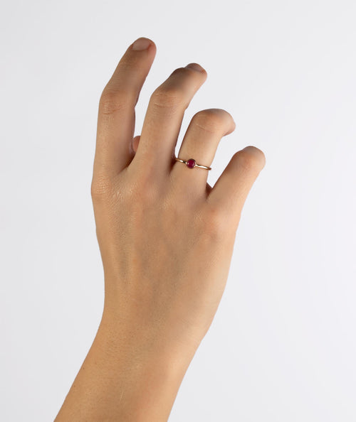 Anillo Piedra Rosa secundaria