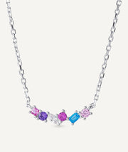 Collar Vivace colección Clasicos Plata Plata de primera Ley circonitas multicolor