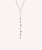 Collar Cherie Plata de Ley 925 cristal multicolor