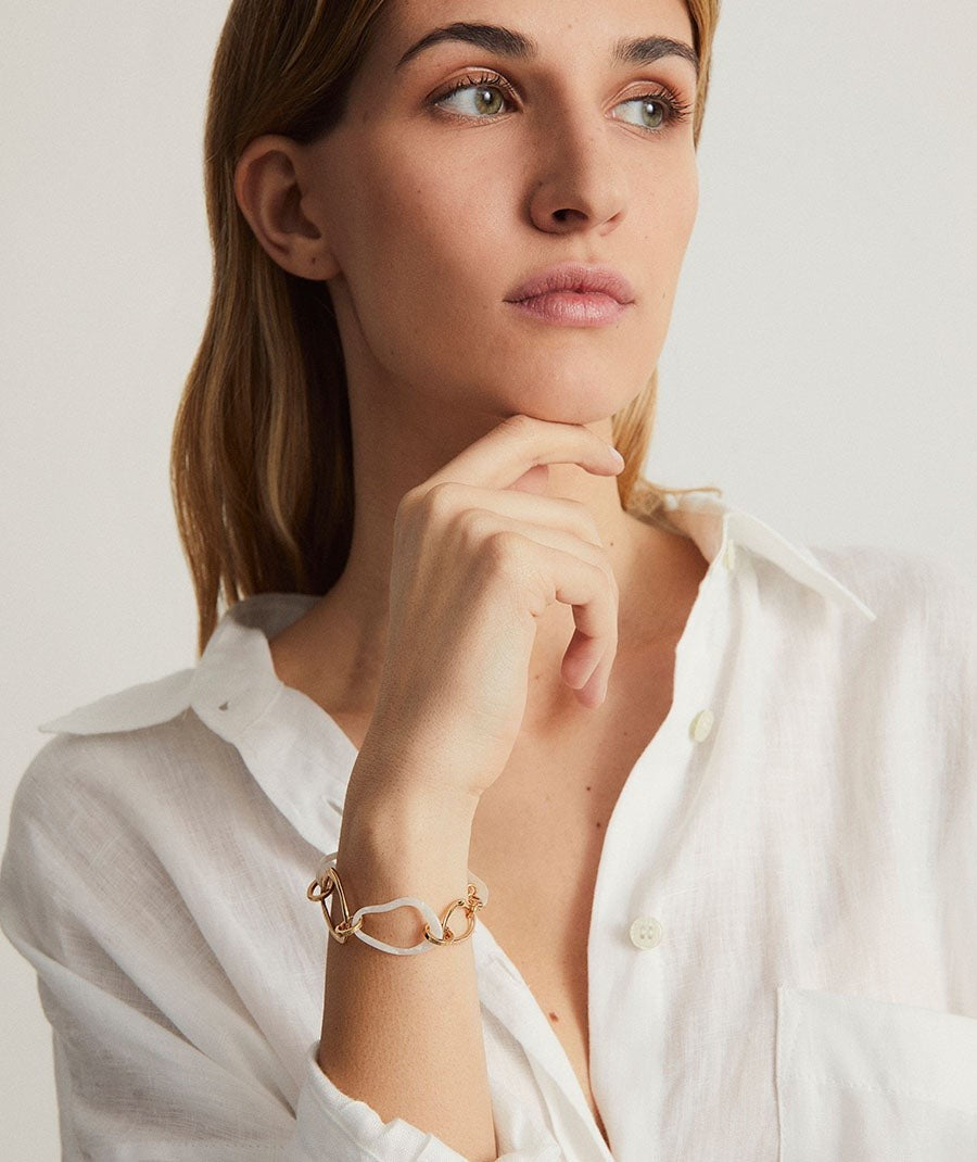 Pulsera Reflexe acetato blanco