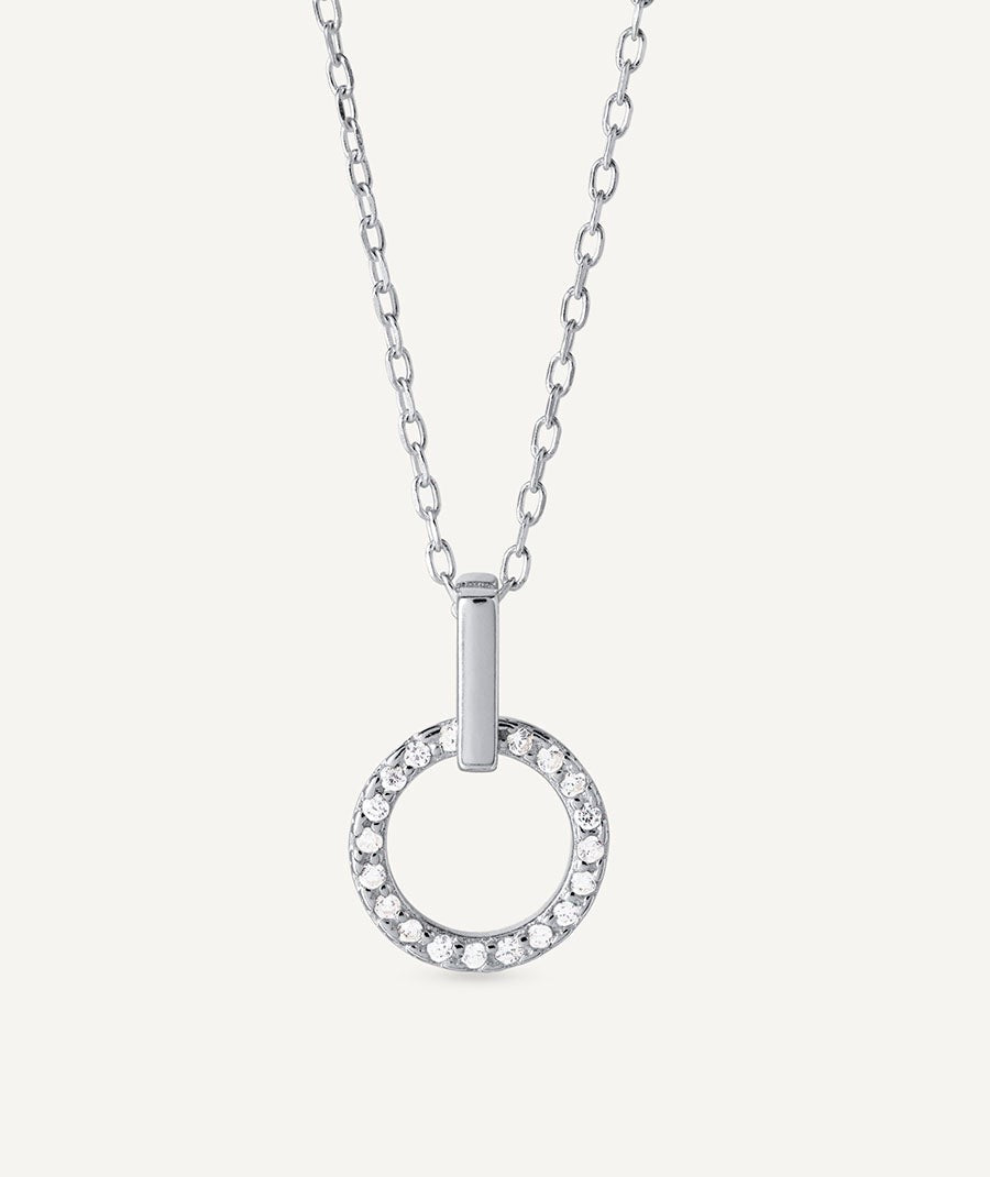 Colgante Allegretta colección Clasicos Plata Plata de primera Ley aro circonitas