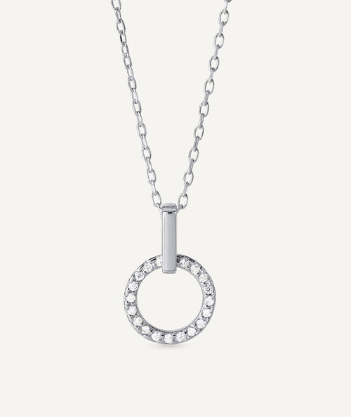 Colgante Allegretta colección Clasicos Plata Plata de primera Ley aro circonitas