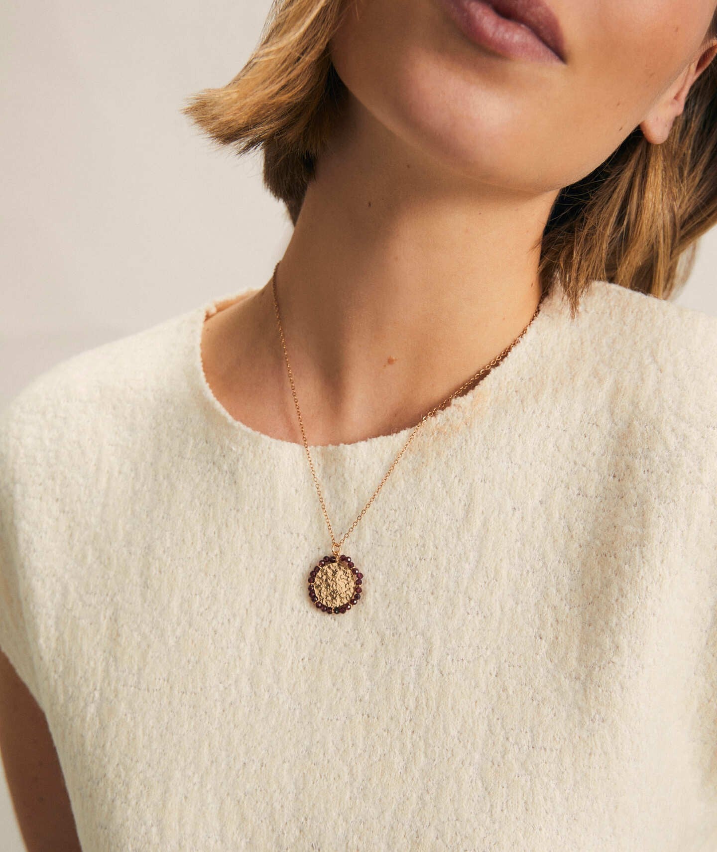 Colgante Rose piedras naturales