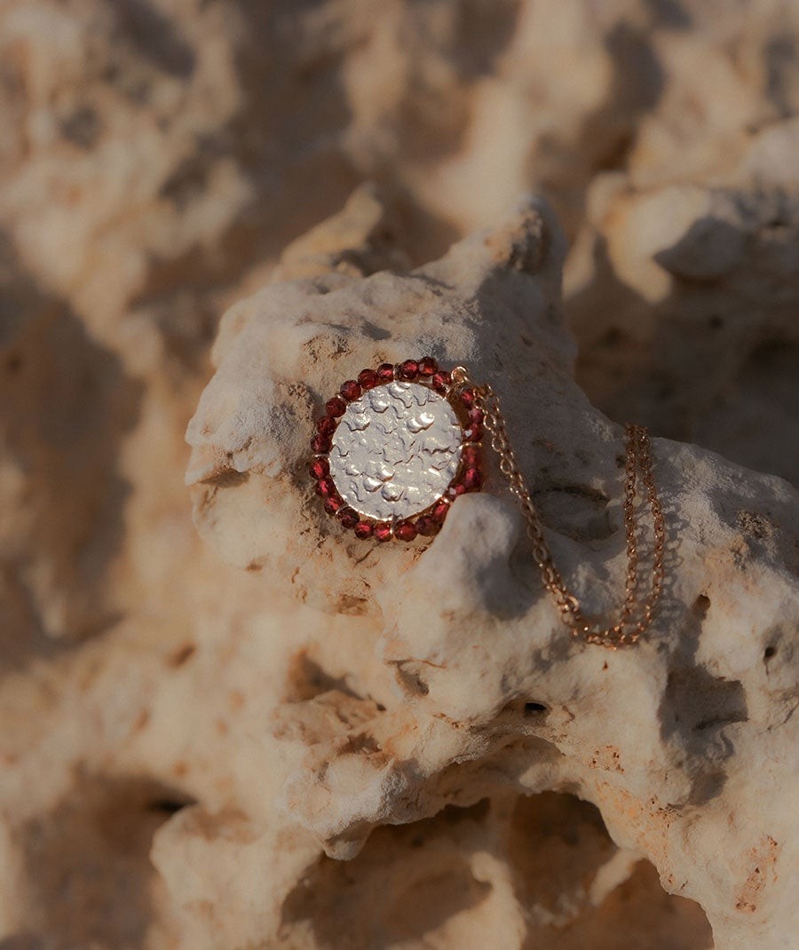 Colgante Rose piedras naturales