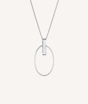 Colgante Donna aro ovalado liso