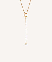 Collar Helena cadena colgante circonita