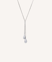 Collar Double Drop pendulo gotas