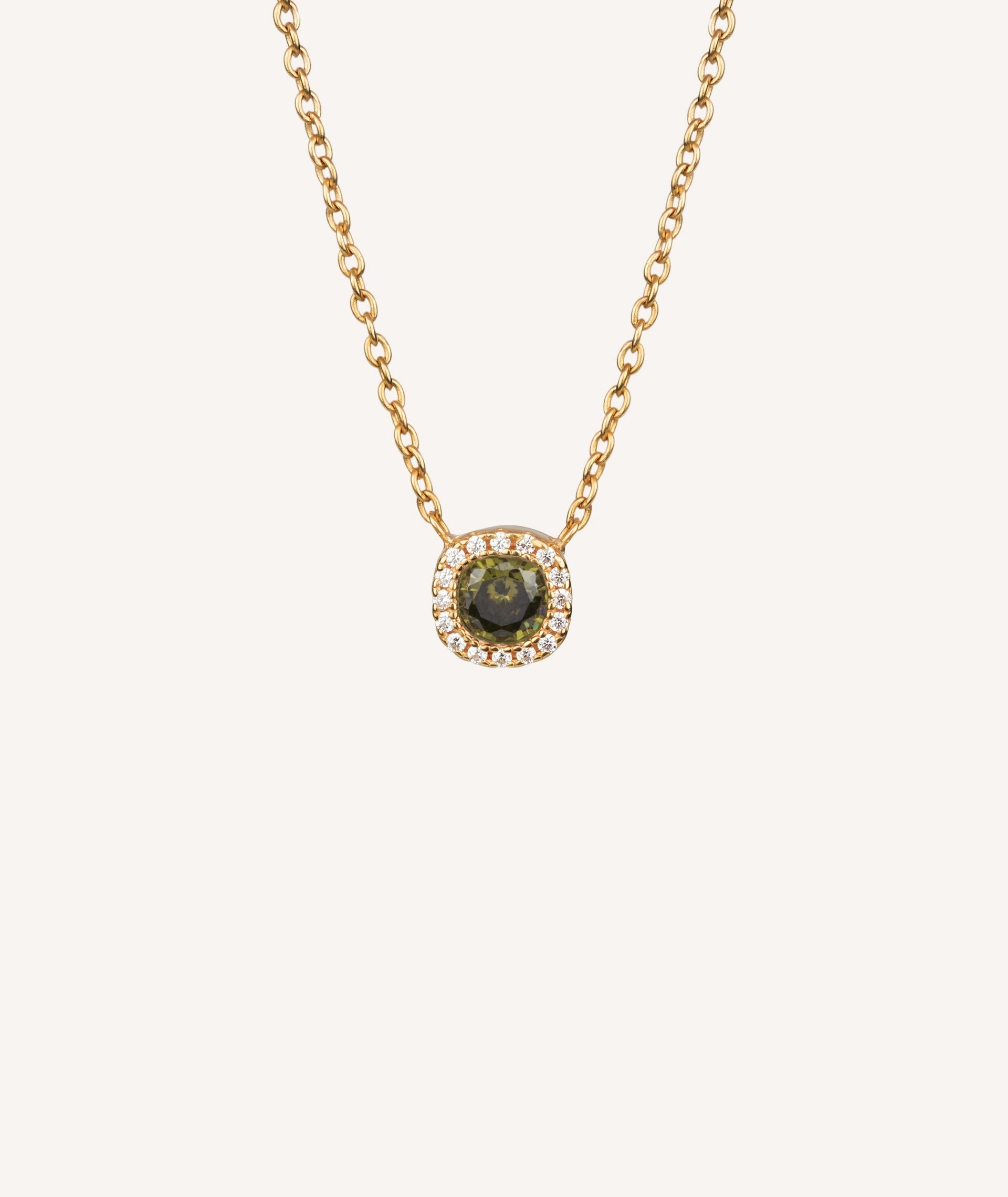 Collar circonitas peridot