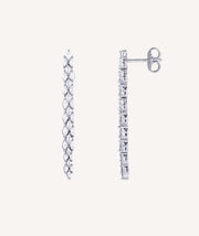 Pendientes Sonia Plata de Ley 925 Chapado Platino circonitas cúbicas