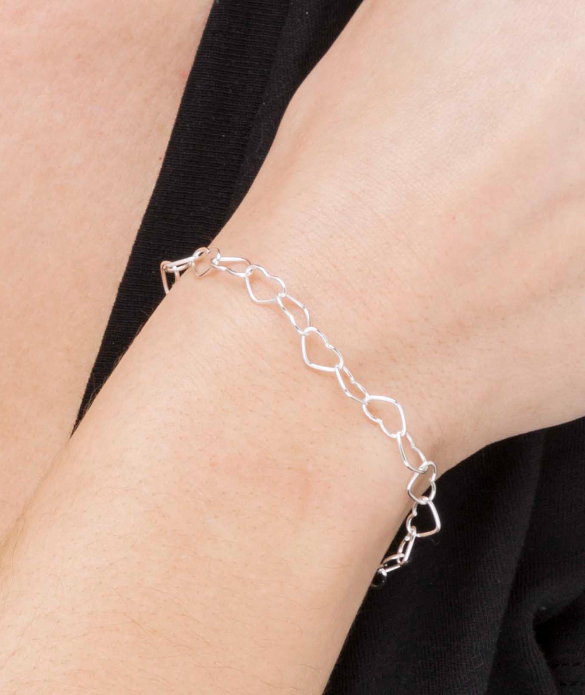 Pulsera Kids eslabones corazones