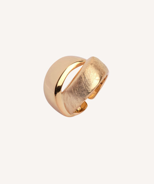 Anillo Tiras Brillo Rayado