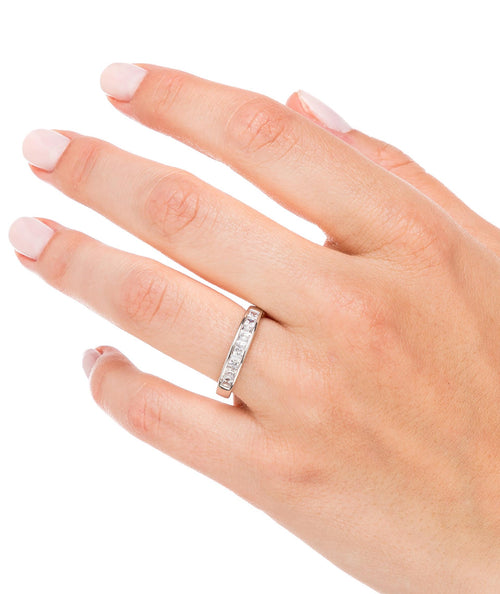 Anillo media Alianza con circonitas secundaria