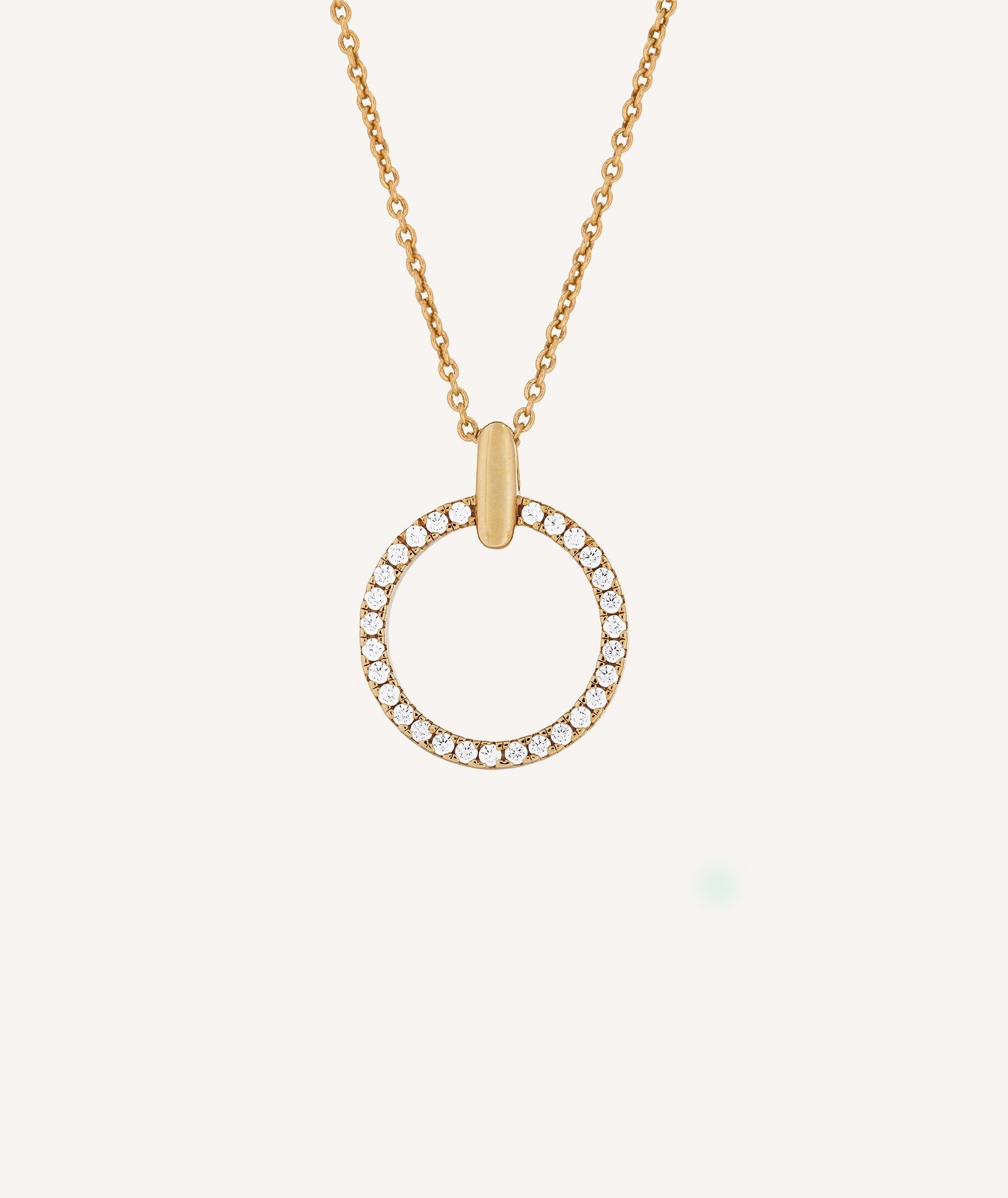 Colgante Matilde Plata de Ley 925 Chapado Oro 18Kt aro circonitas