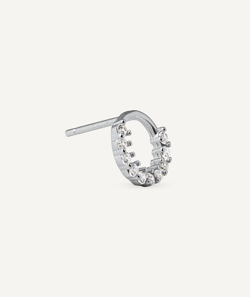 Pendientes aro mini con circonitas secundaria