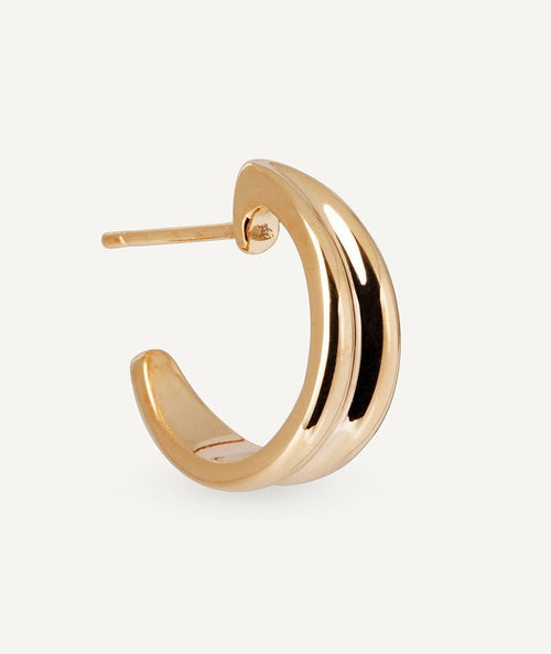 Pendientes semi aro liso secundaria