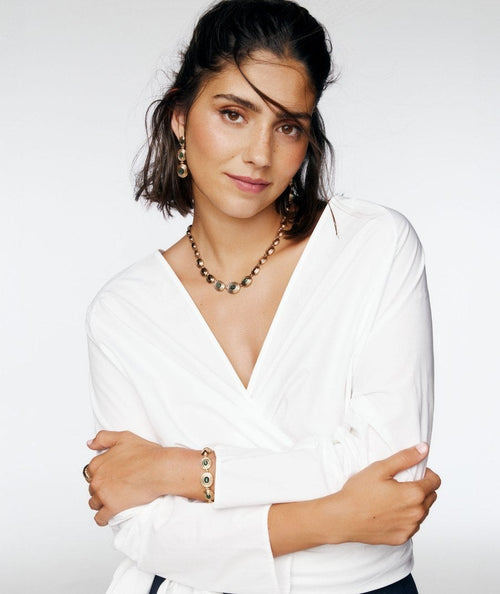 Necklace Alberta with African Green Jade secundaria