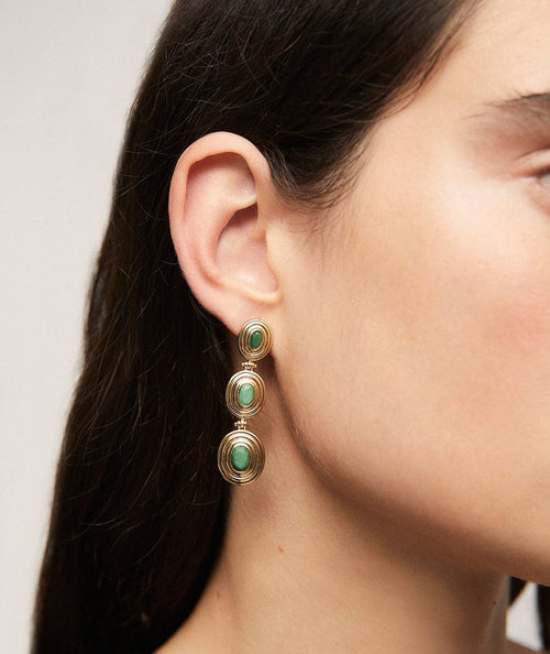 Pendientes largos Alberta Verde secundaria