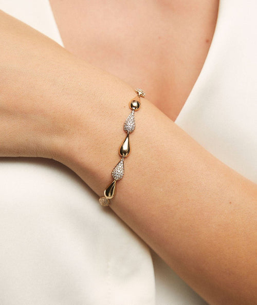 Pulsera Cascade con circonita secundaria