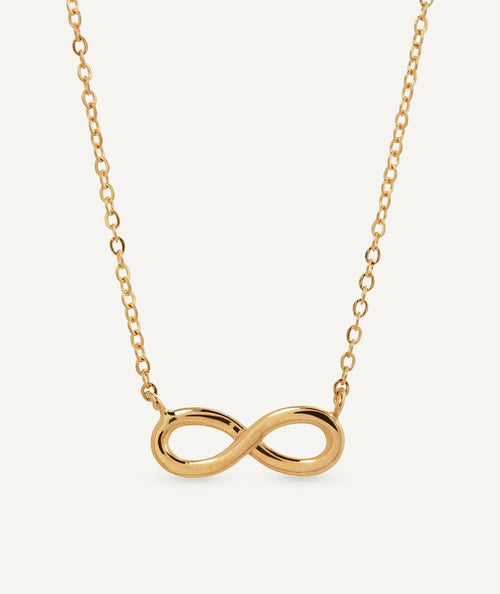 Collar de oro infinito