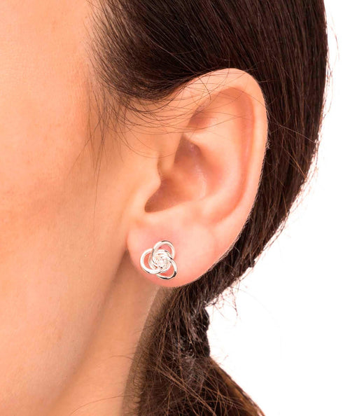 Pendientes nudo Circonita secundaria