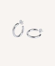 Pendientes medio Aro redondeado