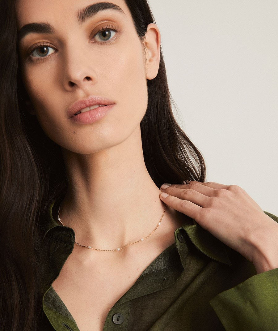 Collar perlas cultivadas