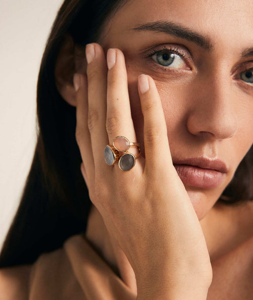 Anillo Sahara piedras naturales secundaria