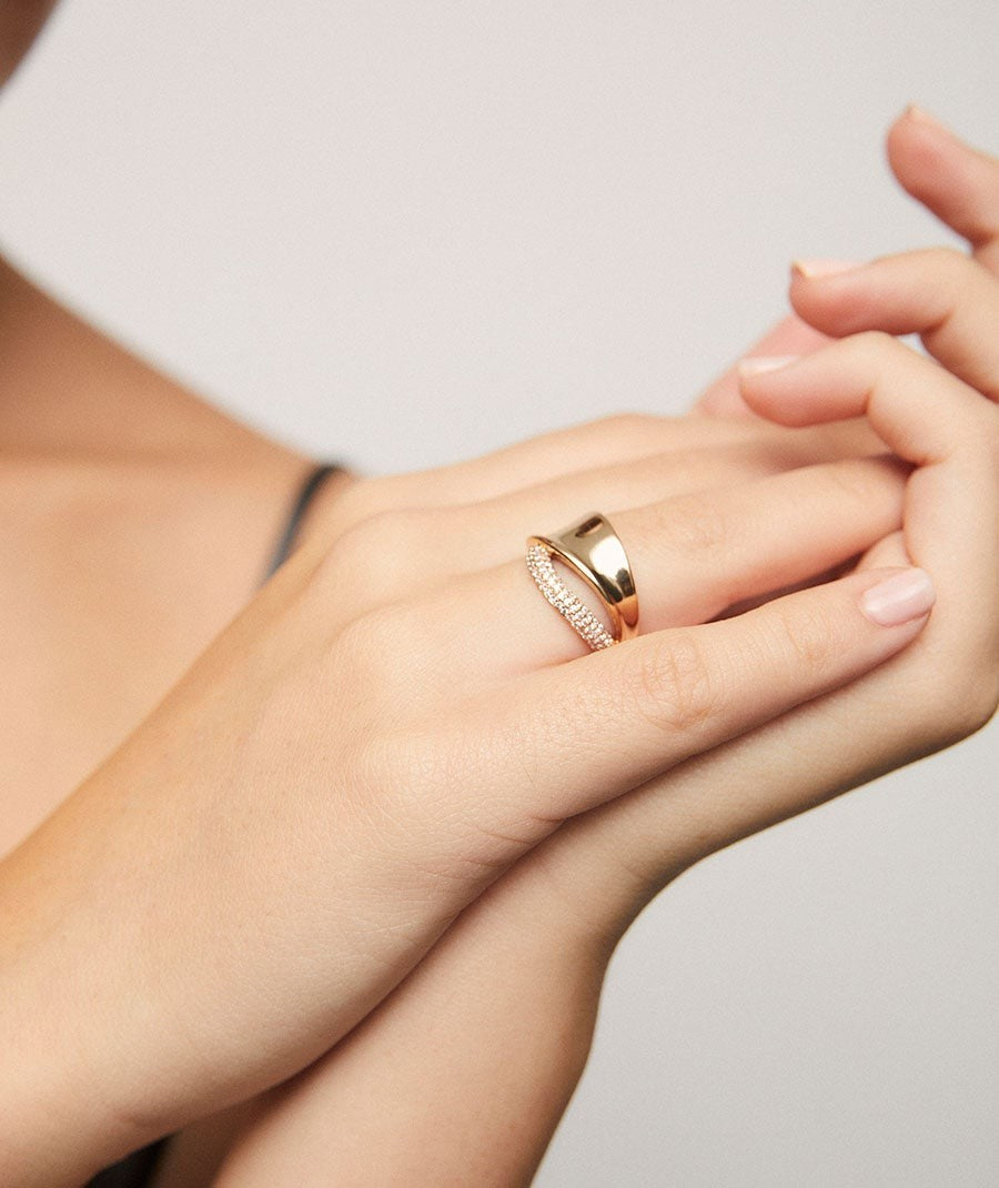 Anillo Celine con circonita