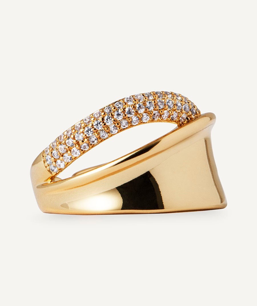 Anillo Celine con circonita