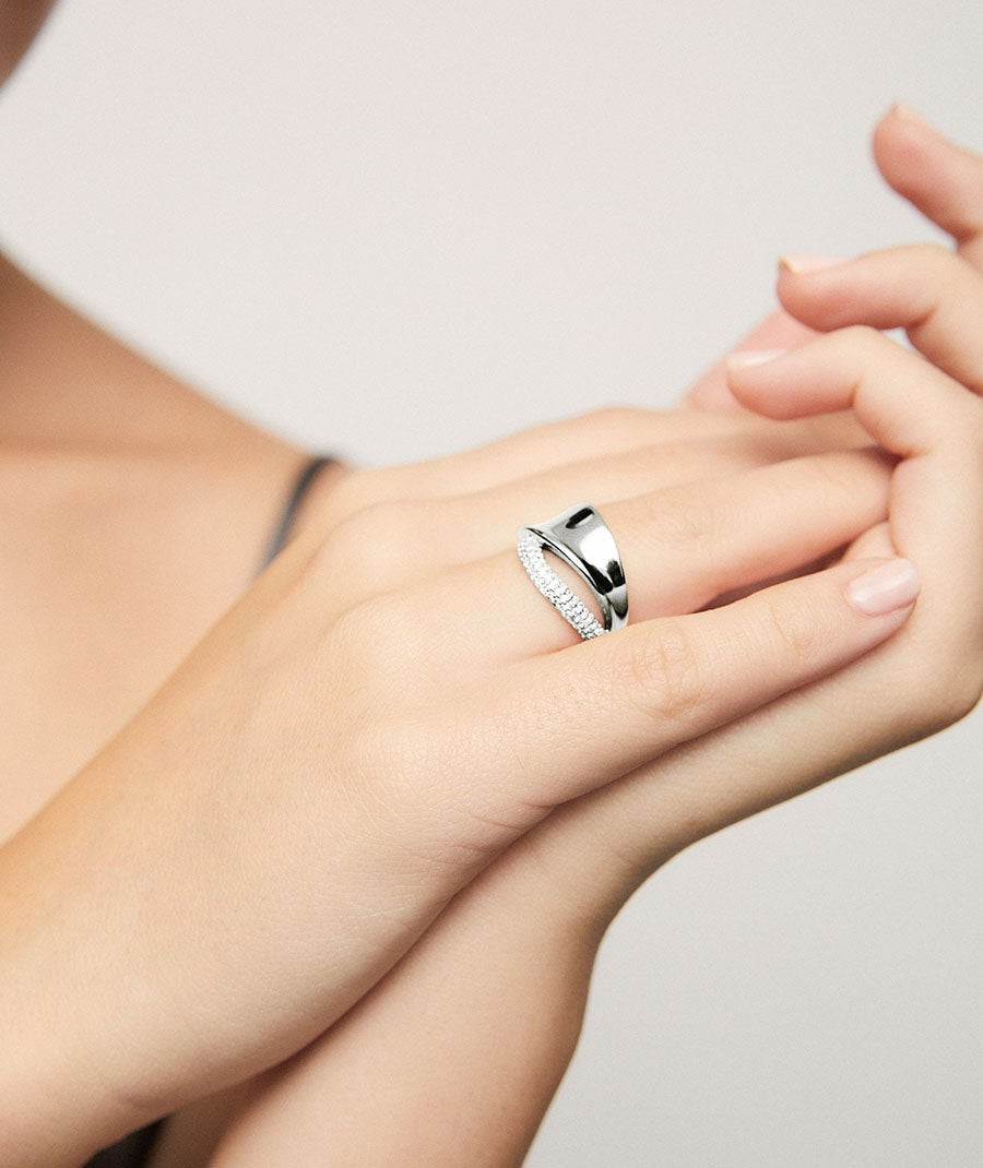 Anillo Celine con circonita