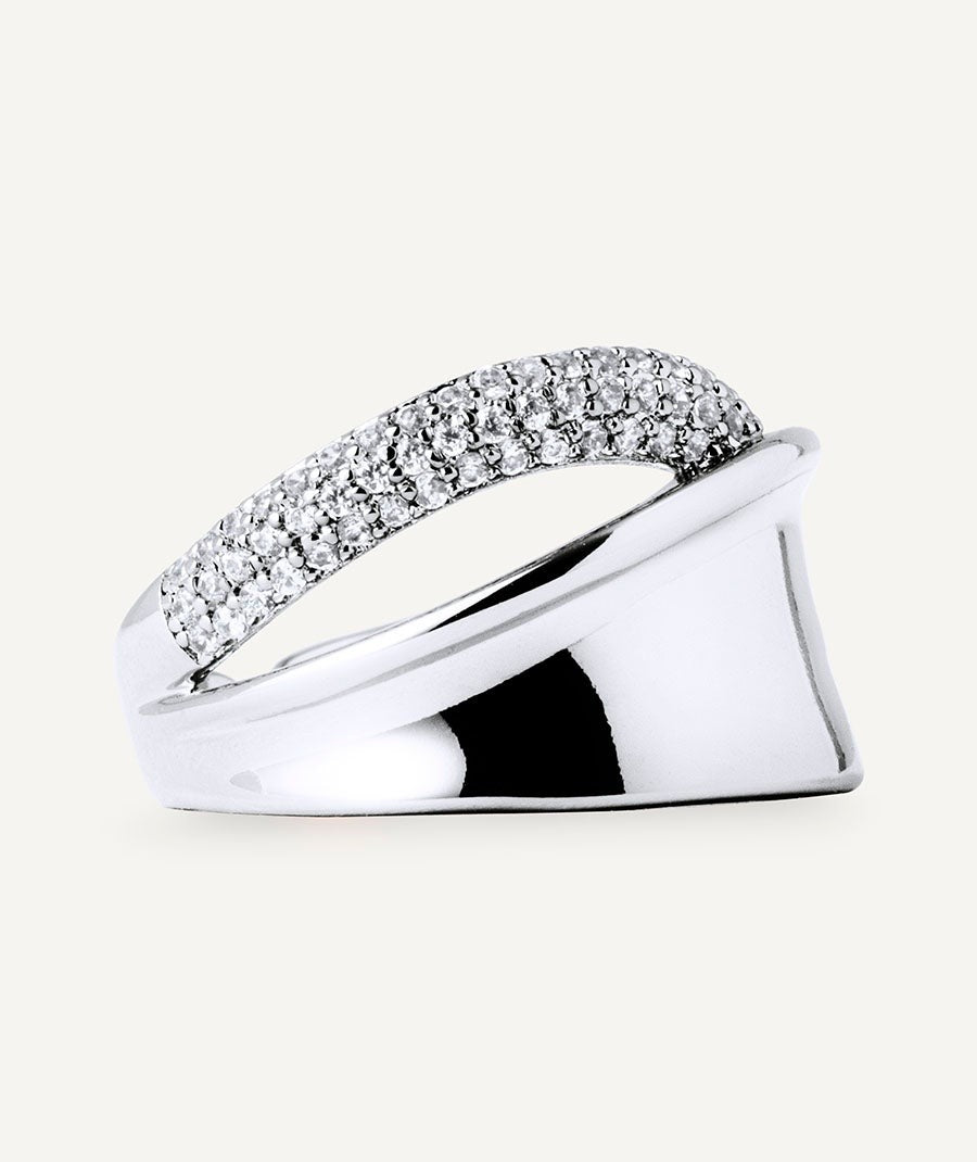 Anillo Celine con circonita
