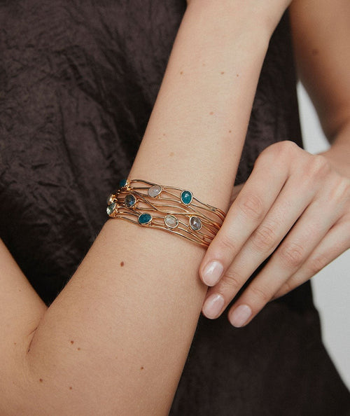 Aqua Bracelet with Natural Stones secundaria