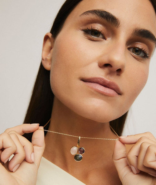 Colgante India con piedras naturales secundaria